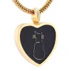 Custom Gravering Cat Memorial Urn Heart Cremation Halsband med Snake Chain Funeral Casket Keepsake Rostfritt Stål Smycken