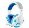 Soyto SY830MV Einstellbare Länge 3,5mm Surround Stereo Gaming Headset Stirnband Kopfhörer mit led für PC 3 Farbe 24 teile/los