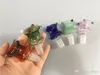 Multi Style Grube Glass Bowl Piece Bong 14mm 18mm Mężczyzna Palenie Bowl Color Wody Rura Oil Rig Bubbler Akcesoria do palenia