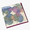 Nuova sciarpa di seta twill donne grandi foglie stampa ufficio bandana moda seta foulard fazzoletto avvolge femminile scialli 90 cm * 90 cm