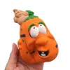 Ny praktisk skämt simulering 12cm pumpa glass squishy långsam stigande halloween squeeze leksaker dekompression barn leksak tecknad nyhetsleksaker