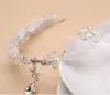 2018 Rhinestone Kızlar Kafa Adet Genç Gelinlik Gelin Aksesuarları Kafa Hairwear Kristal Çocuk Saç Düğün Aksesuarları