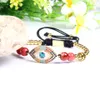 Mens Bracelets Multi Color Cz Abalone Turkish Lucky Eye Macrame Bracelet With 4mm Stainless Steel Stone Beads2129248