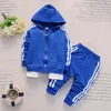 Spring Baby Casual Tracksuit Children Boy Girl Cotton Zipper Jacket Pants Baby Boy Clothes Kids Leisure Sport Suit Infant Clothing