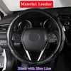 QCBXYYXH Car Styling per Toyota 8th Camry 2018-2019 Coprivolante Volante Coprivolante in pelle Accessorio interno