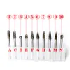 Freeshipping 10 Pcs Card Grinding Accessories Electric Dremel Tool Kits Tungsten Steel Carbide Milling Cutter for for DIY Engraving Cutting