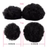 Coda di cavallo con coulisse sintetica 12'' e 8'' chignon corto afro crespo riccio Kanekalon per donne nere/bianche