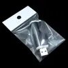 Mutil-Größen, transparent, 500 Stück, OPP, selbstklebende Poly-Kunststoff-Verpackungsbeutel mit Aufhängeloch, selbstklebende Schmuck-Ohrring-Ring-Aufbewahrungstasche P207x