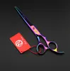 with retail leather package purple dragon 3 pcs set 70quot professional hair scissors hair cutting scissorsthinning scissors 4088557