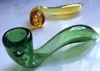 5.5" Colorful Heady Glass Oil Burner Pipe Sherlock Hand Dry Herb Smoking Tobacco Spoon Pipes Water Bubbler