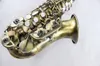 Collo con piega piccola MARGEWATE Sassofono soprano Ottone Rame antico Superficie B Strumenti musicali piatti Sax con custodia e bocchino