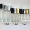 5ML Transparent Square Glass Bottle Cosmetics Spray Empty Bottle Fragrance Packaging Bottle Refillable F613