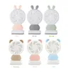 1 PPCS portátil Handheld USB Ventilador Mini Cartoon Rabbit Bear Luminoso Colorido Ventilador recargable para la oficina de viajes Dormitorio Fo9155537