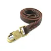 Hot Pet Supplies Soft Genuine Cowhide Pet Dog Leashes Medium Large Dog Leash Brown 3 Types