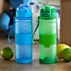 5 ألوان 380 ملليلتر 500 ملليلتر متجمد زجاجة الرياضة البيئة الفضاء البلاستيك جديد الأطفال المضادة للسقوط زجاجات المياه بالجملة