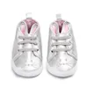 Bebek Ayakkabıları Bebek Kız Yumuşak Sole PU Deri Beşik Kaymaz Bunny Bebek Ayakkabıları İlk Yürüyüşe Sneakers