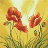 HELLOYOUNG Peinture numérique huile peinte à la main peinture Six fleurs par numéros peintures à l'huile défiler peintures photo dessin