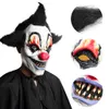 Masque de Clown de sorcier d'horreur d'halloween, masque en Latex effrayant, accessoires de fête pour Costume d'halloween