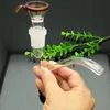 Glass Pipes Smoking Manufacture Hand-blown hookah Curved hook suction nozzle colored rock glass bubble head set