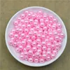 Partihandel 100 st/lot 6mm Pearl Spacer Beads Craft ABS Plast Loose Beads Smycketillverkning DIY 20 färger