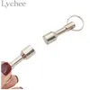 Lychee 1 pair Silver Color Test Magnet Check Key Chain Key Ring Jewelry Silver Scrap Metal Strong Neodymium Magnet Keychain