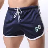 Marca masculina náilon boxer shorts masculino malha roupa interior boxer sexy casa pijamas masculino confortável men2997