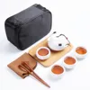 Puer Chinese Tea Pot Portable Tea Set Drinkwareのための高品質の陶磁器のティーポットやかんガイワンティーカップ