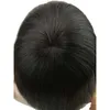 Parrucche corte pre pizzicate per capelli umani per donne nere Parrucche frontali in pizzo dritto con frangia Parrucche anteriori in pizzo vergine brasiliana a buon mercato