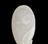 Natural afegão branco jade cabeça de jade pingente de ovelha gordura branco jade rir buddha cabeça pingente de colar