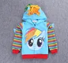 2017 nuove tendenze al dettaglio in moda ragazza cartone animato ragazza bambino giacca di grandi dimensioni foal maglione cartone animato cappotto di cotone abbigliamento