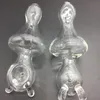 15cm lengtes-erstiformvormige glazen hand pijp glazen schone helix lepelleidingen voor roken tabak glazen bubblers