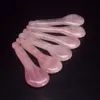DingSheng Cristallo Naturale Quarzo Rosa Giada Bar Viso Massaggiatore Gua Sha Raschiando Punto di Agopuntura Bastone di Massaggio Viso Schiena Corpo SPA Rilassamento