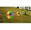 8PCS Colorful Wind Spinner Whirligig Pinwheel Weatherproof Nylon Outdoor Garden Lawn Yard Wedding Games Shop Decoration