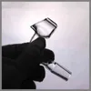 Övrigt Röktillbehör 4mm Tjock Banger för glas Bong Oil Rigs Wholesale Domeless Quartz Nail 10mm / 14mm / 18mm, Man / Kvinna Joint 100% Real