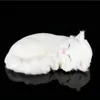 Dorimytrader Pop Plush Simulation Cat Toy Lifelike Lovely Realistic Pets Cat Doll Decoration for Car Gift 27x18x10cm