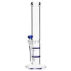 Hookah Water Bong „Delicious Green/Blue Delilah” Glass Bongs 12 "Innowacyjne szczegóły grube podwójne bongi perkologiczne