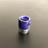 Pattern 810 Thread Epoxy Resin Stainless Steel Drip Tips Wave Wide Bore SS Mouthpiece TFV8 TFV12 Kennedy 24 Goon 528