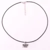 New Arrival Antique Sliver Plated RUNNING WOMAN And LOVE TO RUN Pendant Charm Necklace Wax Chain200R9380056