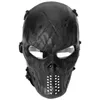 Odporne PC Lens Skull Paintball Games CS Field Face Ochrona Polowanie Taktyczne Kolarstwo Rowerowe Full Face Mask