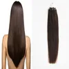 100G Straight Loop Micro Ring Hair 100% Human Micro Bead Links Machine Made Remy Hair Extension 1g/Stand Micro Link Human Hair Extensions