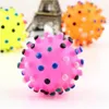 Wholesales Free shipping 2018 Pet Dog Puppy Cat Animal Toy Rubber Ball With Sound Squeaker Chewing Ball