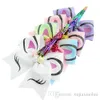 7 Inch 12 Colors Children Unicorn Bronzing Flip Sequins Dovetail Bow Hair Bands7937901