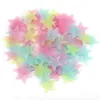 Baby Room Decor 3cm Star Wall Stickers Stereo Plastic Fluorescent Paster Home Wall Decoration Free Shipping LX3752