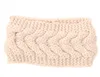 Flicka varma öron knit huvudband ull virka turban vinter huvudbräda bred storlek elastiska hårband hår tillbehör solid
