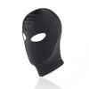 Sexy PU Leather Latex Hood Black Mask 4 tyles Breathable Headpiece Fetish BDSM Adult for party2202217