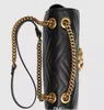 Marmont shoulder bags women luxury chain crossbody bag handbags famous designer purse high quality female message bag #75173i