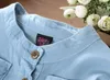 kids girls denim shirts baby girls casual soft fabric children blouse shirt child flouncing lace tops kids girls fashion clothes