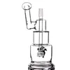 Hitman Glass Bongs 케이크 물 담뱃대 비커 흡연 유리 물 파이프 Heady Dab Rigs 독특한 봉 14mm 남성 7.9 인치