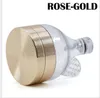 Diameter 63MM Zinc Alloy New 5-color Thread Funnel-shaped Three-tier Broken Cigarette Smoke Device