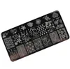 Groothandel Nail Art Stempel Stamping Image Plate 6 * 12cm Rvs Nail Template Manicure Stencil Tools 20 stijlen voor Kiezen